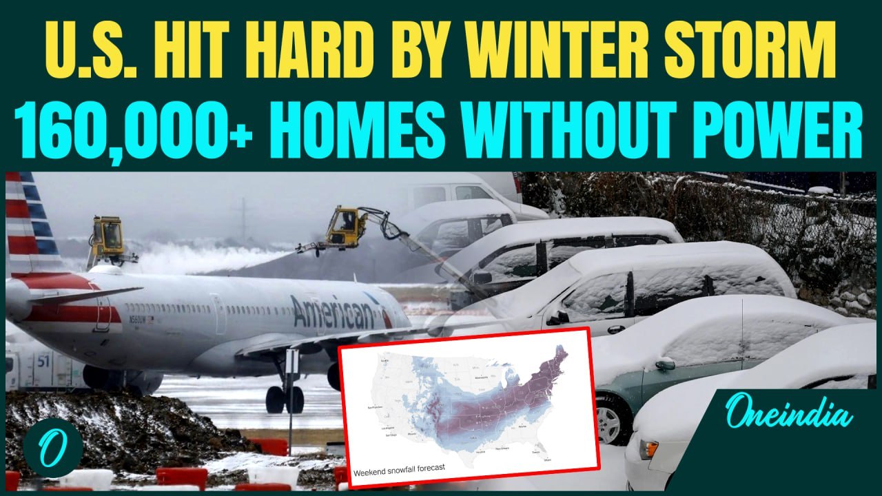 U.S. BREAKING: Massive Winter Storm HITS U.S. Hard, 160,000+ Homes Suffer Without Power