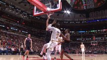 Jaylen Brown silences Chicago crowd with incredible circus shot