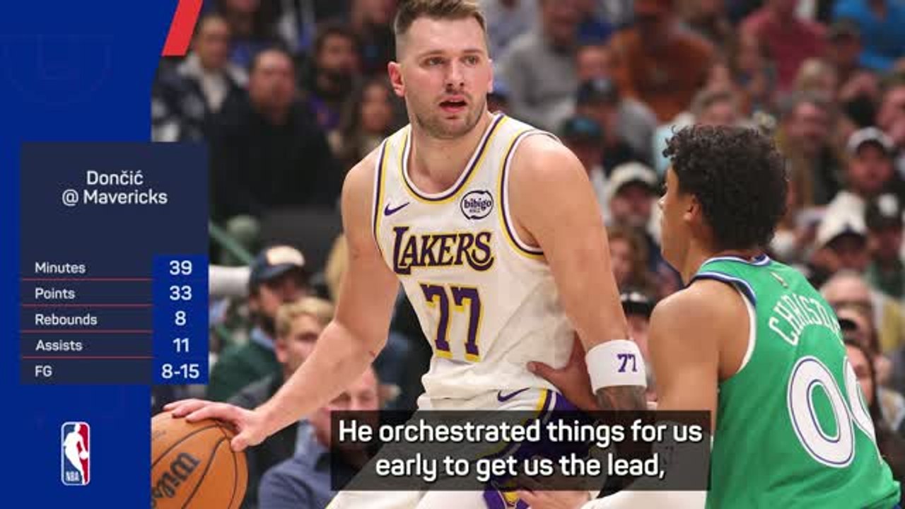 Redick praises 'fantastic' Doncic as Lakers beat Mavs