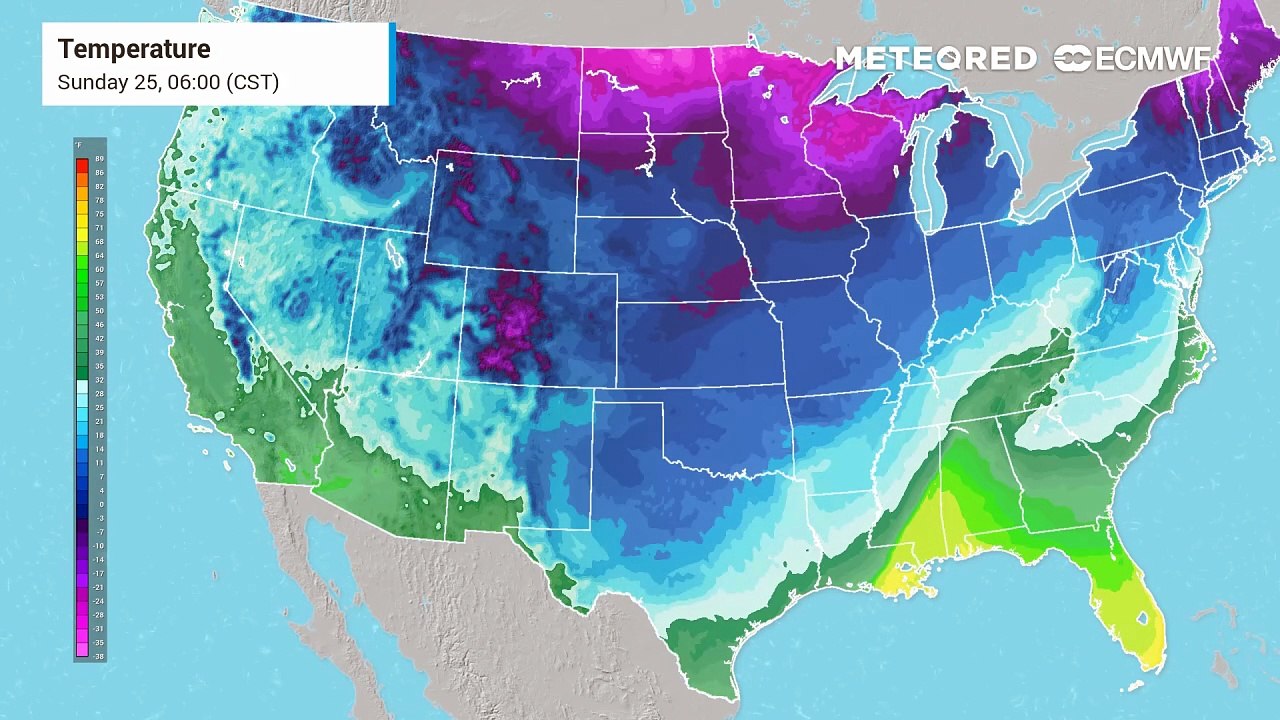 Arctic air will continue to have a firm grip on the central and eastern U.S. during the final week of January.