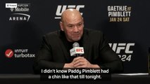 Dana White praises Pimblett's toughness after 'dog-fight' with Gaethje