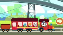 Baby Bus _ Captain Kiki In Train _ Panda Captain #baby  #babybus #captain #babycartoon