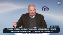 Tellado exige la dimisión “inmediata” de Puente por “mentir en mitad de una trageda a la care de los españoles”
