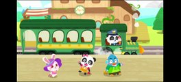 Captain Kiki In Train _ Baby Panda Train Captain _ Green Train #gameplay