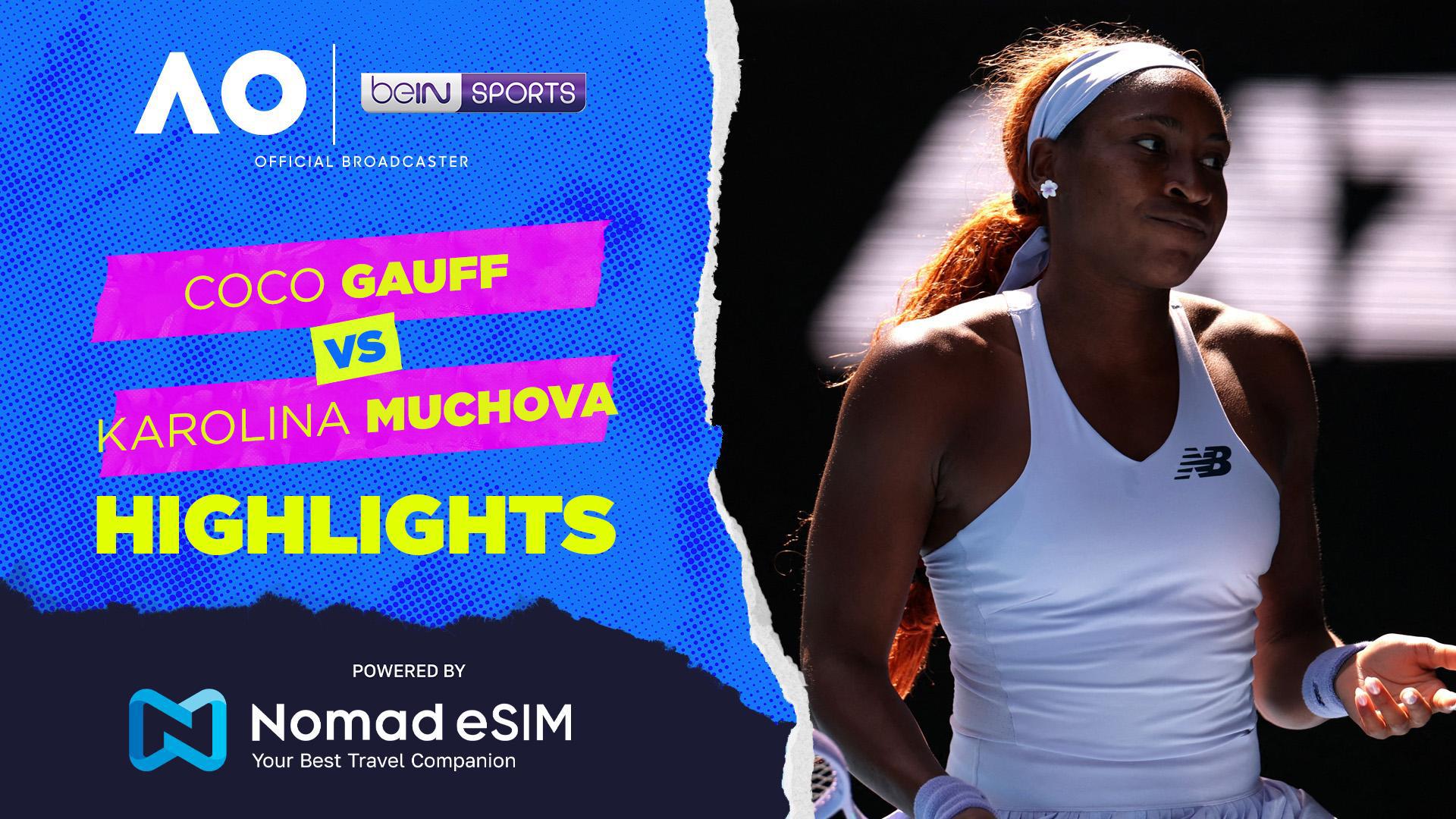 Coco Gauff vs Karolina Muchova | Match Highlights | Australian Open 2026