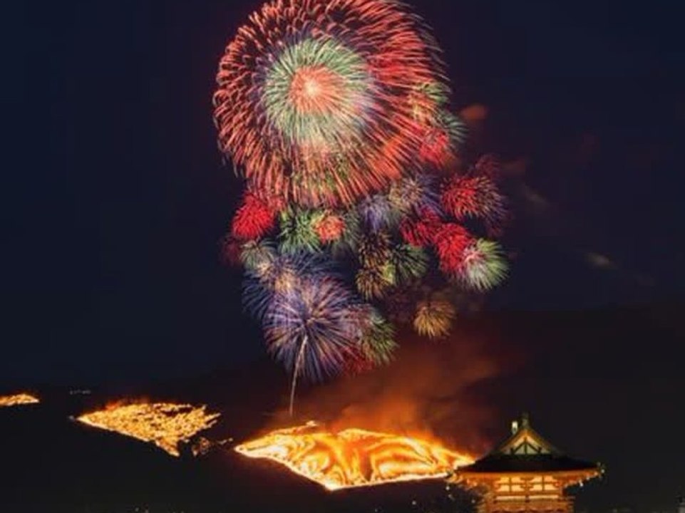 Wakakusa yamayaki: japans feuer-ritual begeistert tausende