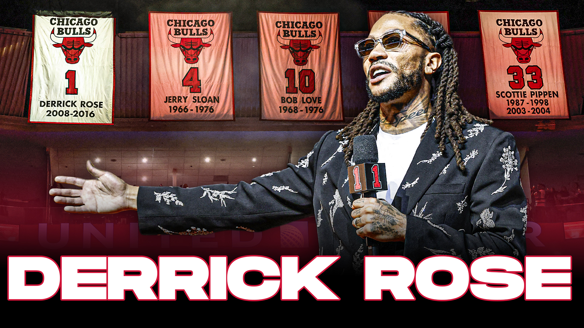 🌹 L'émouvant discours de Derrick Rose pour la cérémonie de retrait de son maillot à Chicago !