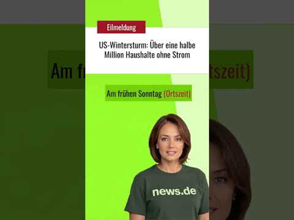 US-Wintersturm: Über eine halbe Million Haushalte ohne Strom