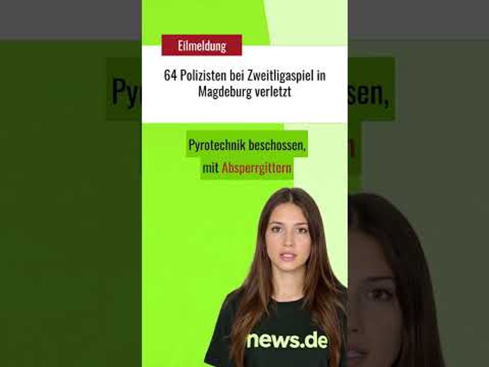 64 Polizisten bei Zweitligaspiel in Magdeburg verletzt