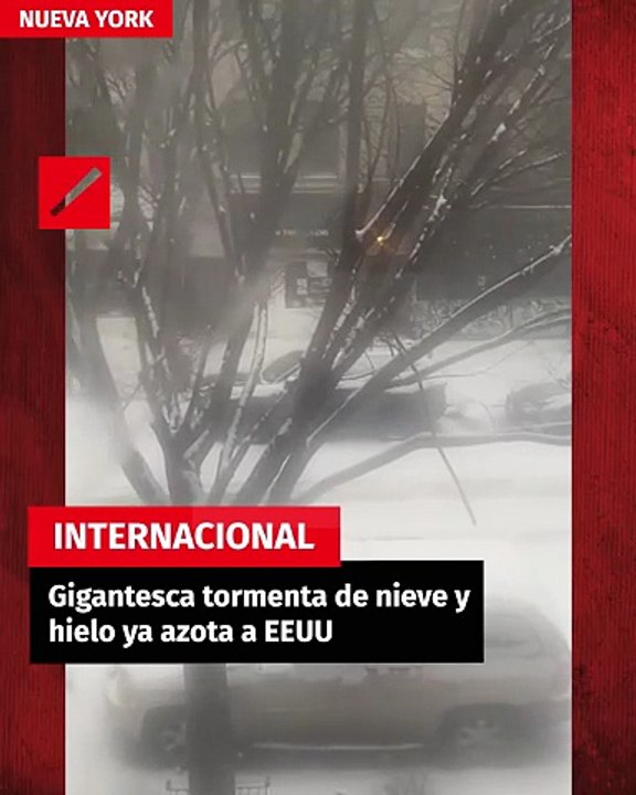 Gigantesca tormenta de nieve y hielo ya azota a EEUU