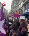 Kadınlar Şişli’de öldürülüp bir konteynere atılan Durdano Khokimova için Pangaltı Metro’da buluşarak yürüyüşe geçti