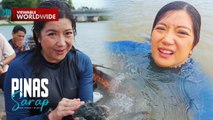 Kara David, lumusong sa Pampanga River para manguha ng buhangin! | Pinas Sarap