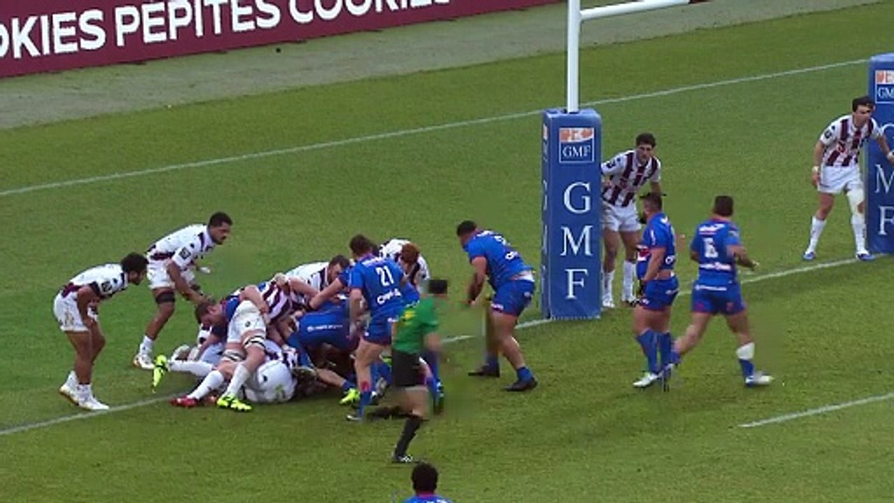 TOP 14 - Essai de Yoan TANGA (SFP) - Union Bordeaux-Bègles - Stade Français Paris