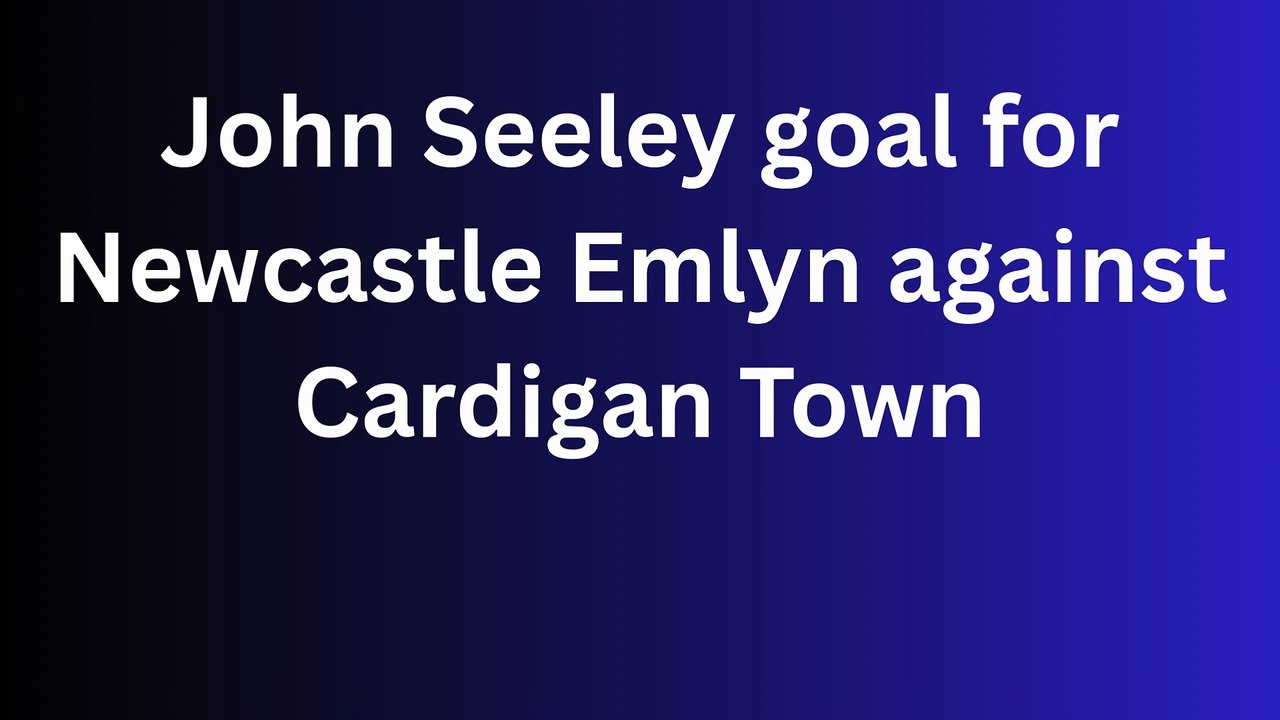 Gallery: John Seeley goal for Newcastle Emlyn against Cardigan Town