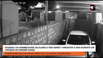 Itaembé Guazú: un hombre robó celulares a tres nenes y arrastró a uno durante un forcejeo
