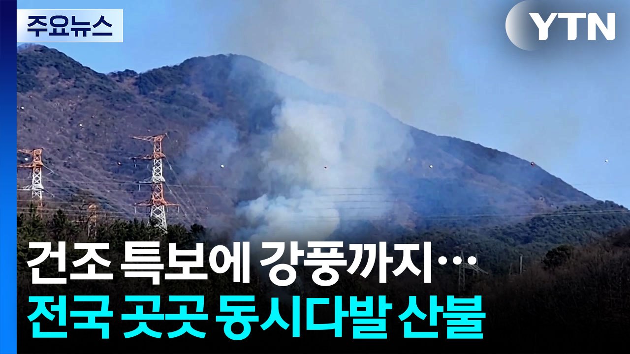 건조 특보에 강풍까지...전국 곳곳 동시다발 산불 / YTN