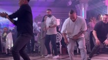 Man joins a wedding dance competition and struggles to keep up with skilled dancers