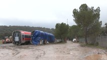 Trabajadores retiran por completo los trenes del accidente de Adamuz