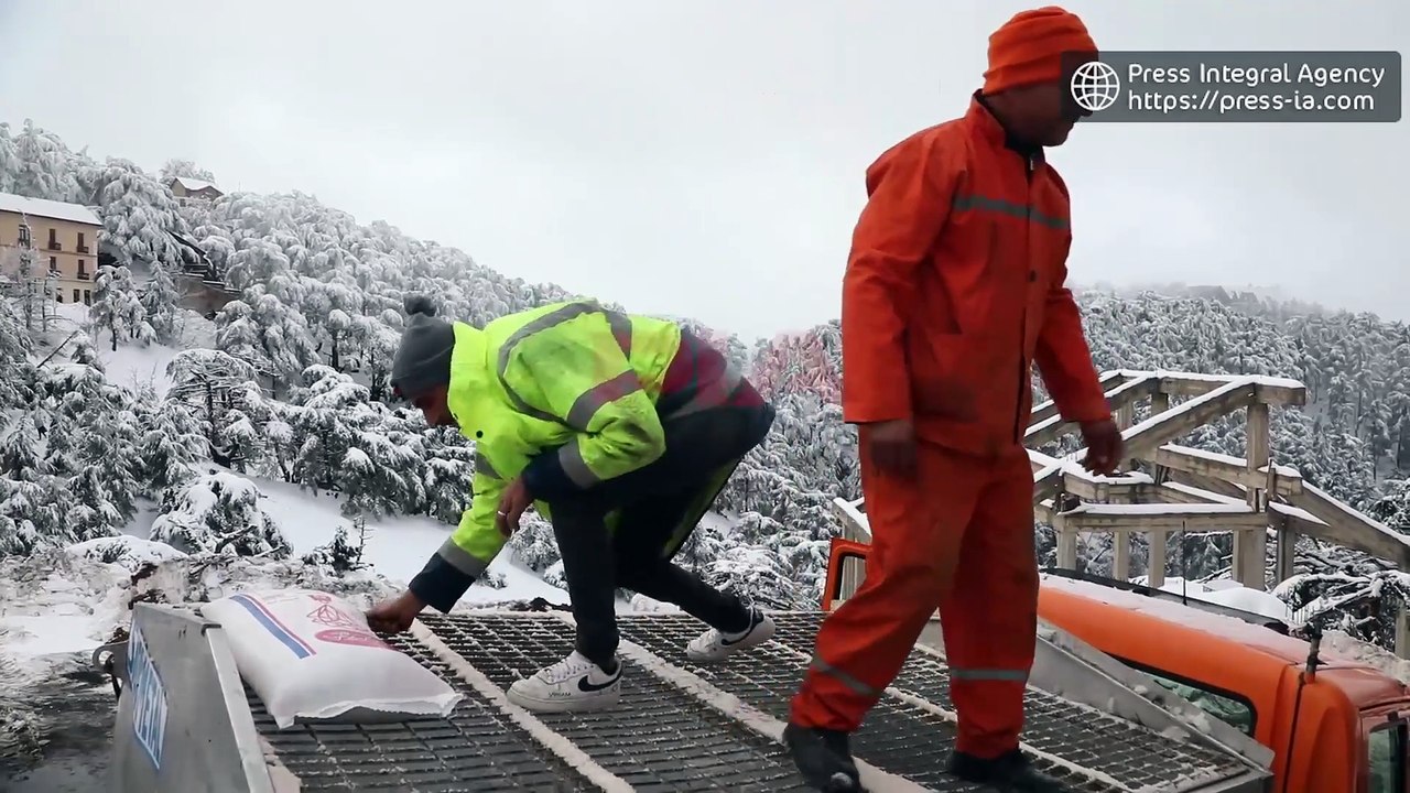 Fortes chutes de neige coupent les routes et isolent plusieurs wilayas algériennes