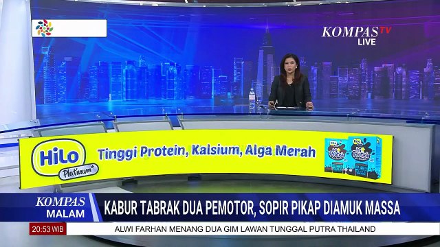 Sopir Mobil Pikap Kabur Usai Tabrak Pemotor di Sukoharjo | KOMPAS MALAM