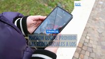 Macron quiere prohibir el acceso a redes sociales a los menores de 15 años