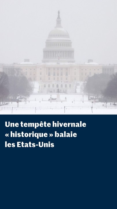 Tempête hivernale aux Etats-Unis : la Maison Blanche et Times Square sous la neige