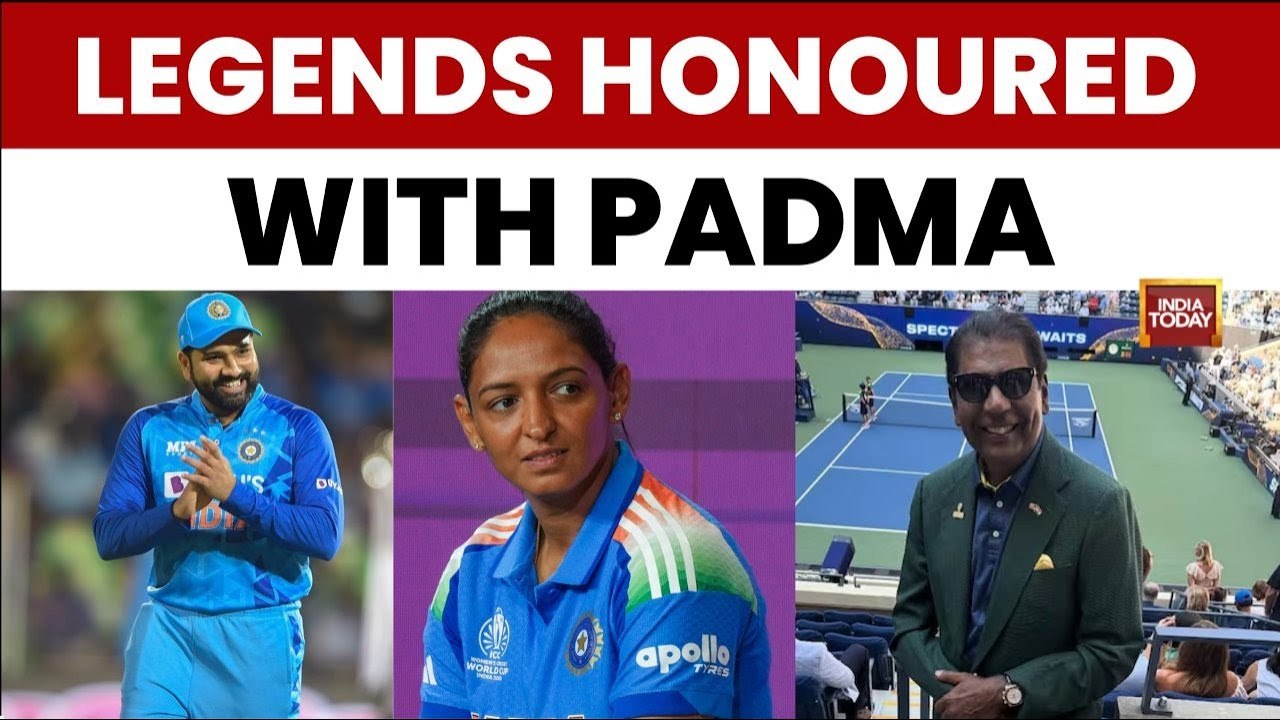 Padma Awards for Sports Icons: Rohit Sharma, Harmanpreet Kaur, Vijay Amritraj Honoured