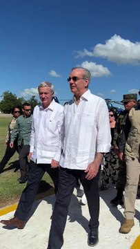 Luis Abinader recorre la frontera en Dajabón junto al presidente electo de Chile