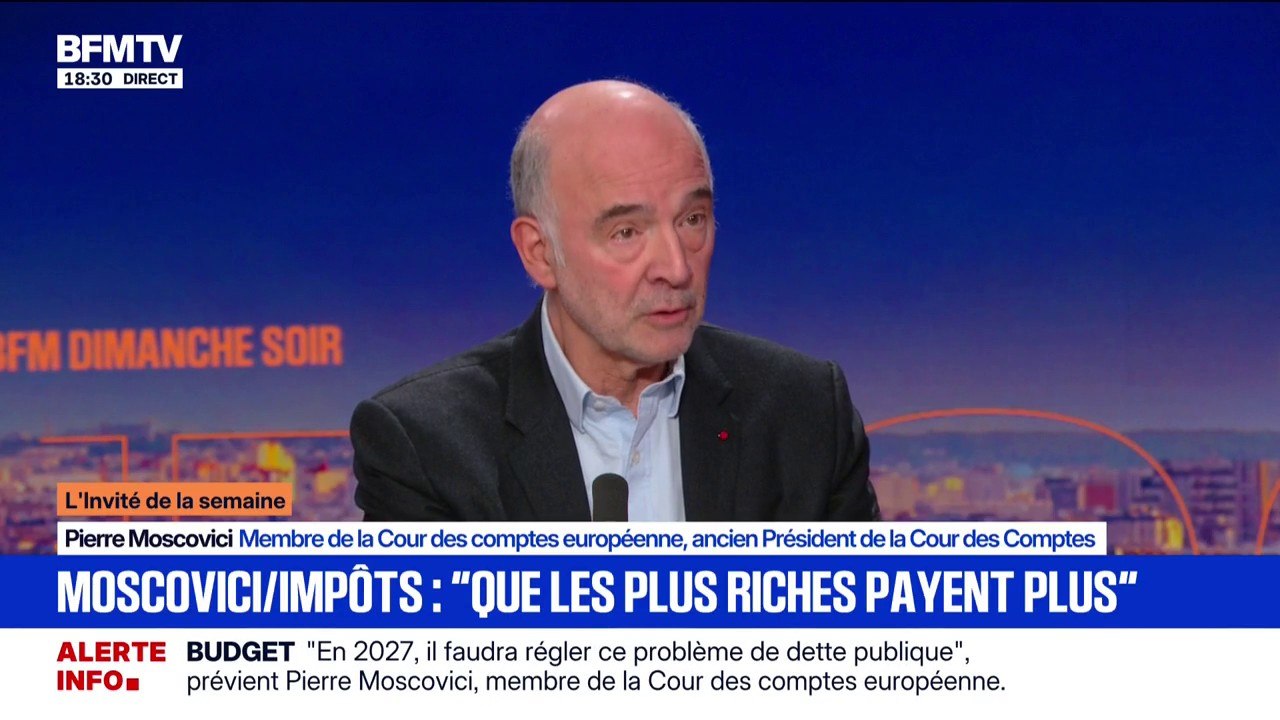 Présidentielle 2027: pour Pierre Moscovici, membre de la Cour des comptes européenne, "il faudra traiter ce problème de dette publique"