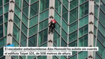 Sencillamente increíble: El escalador Alex Honnold corona el rascacielos Taipei 101: 508 metros en apenas hora y media