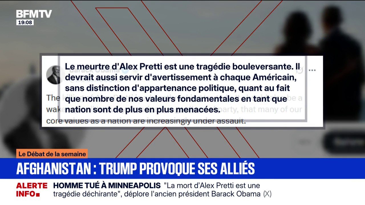 Homme tué à Minneapolis: "Le meurtre d'Alex Pretti est une tragédie bouleversante", déplore l'ancien président américain Barack Obama