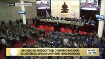 Tomás Zambrano envía tierno mensaje a su esposa durante discurso en el Congreso Nacional