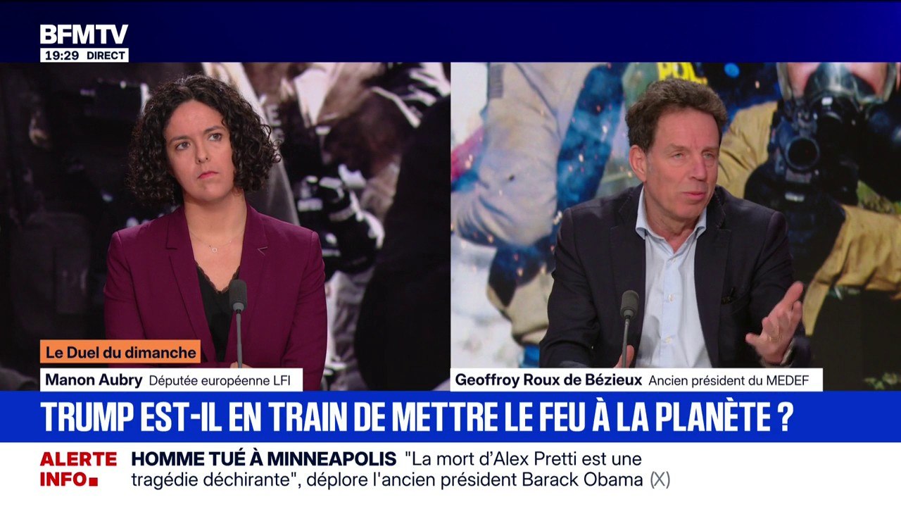 "Le projet de Donald Trump, c'est de s'en prendre aux États européens, y compris la souveraineté européenne", déclare Manon Aubry, députée européenne LFI