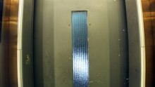 50s gold cabin (mod by 2020s unknown elevator) in libabe apt konak izmir