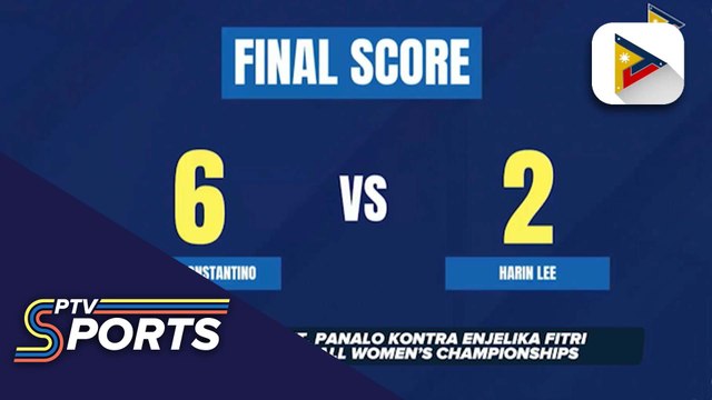 Rubilen Amit, panalo kontra Enjelika Fitri sa Asian 10-ball Women's Championship
