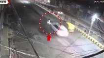 पटना: तेज रफ्तार कार ने सफाई कर्मचारी को रौंदा, CCTV में कैद खौफनाक घटना