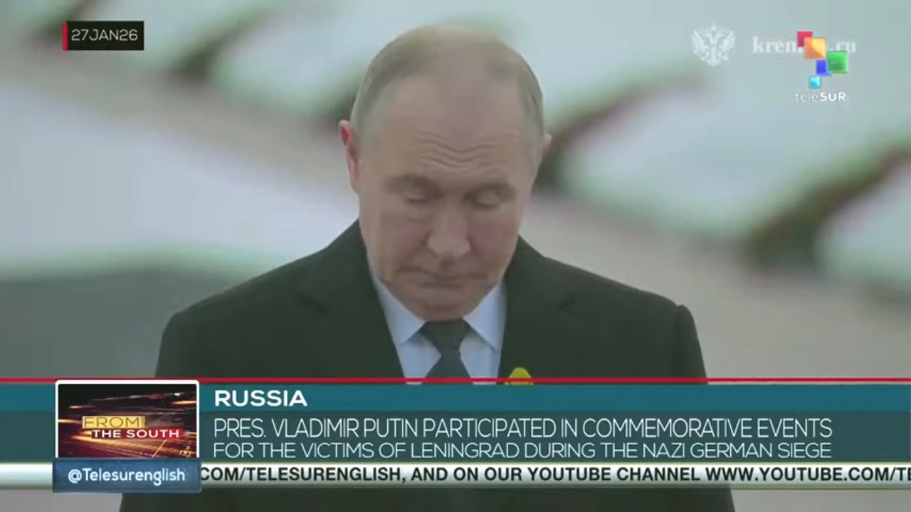 Pres. Vladimir Putin commemorates the victims of Leningrad during the Nazi siege