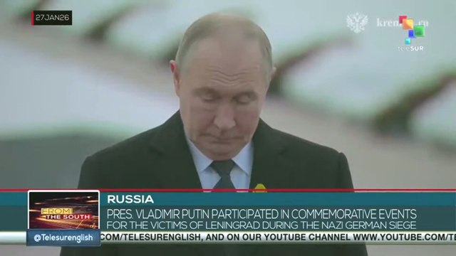 Pres. Vladimir Putin commemorates the victims of Leningrad during the Nazi siege