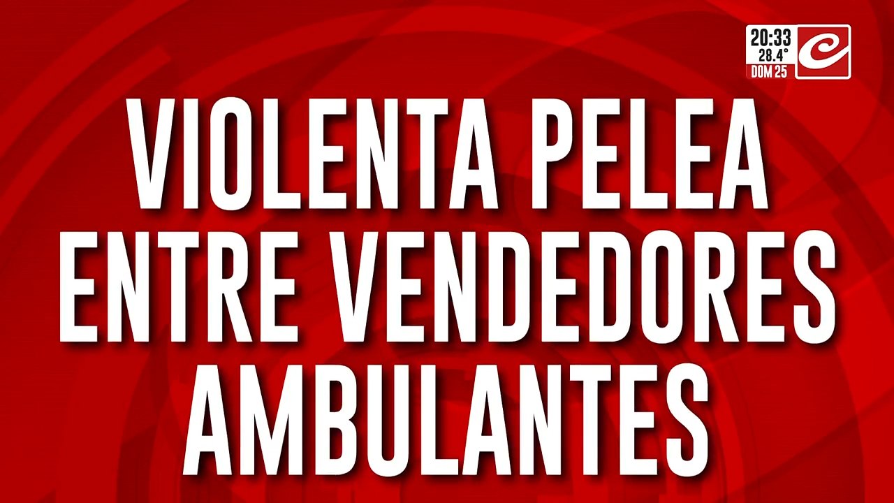 La mafia de los churros: violenta pelea entre vendedores ambulantes