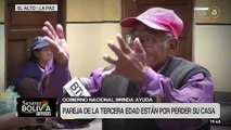 Gobierno brinda ayuda a una pareja de adultos mayores en riesgo de perder su vivienda en El Alto