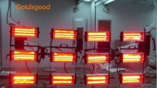 850mm 240v 1200w Ir Lamp Halogen Infrared Heat Lamp For PET Bottle machine  From Goldisgood