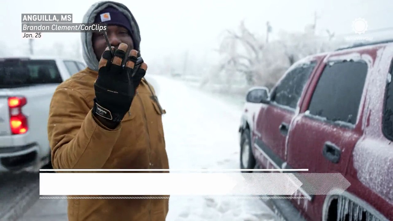 'It's rough out here:' Mississippi residents battle intense ice and power outages