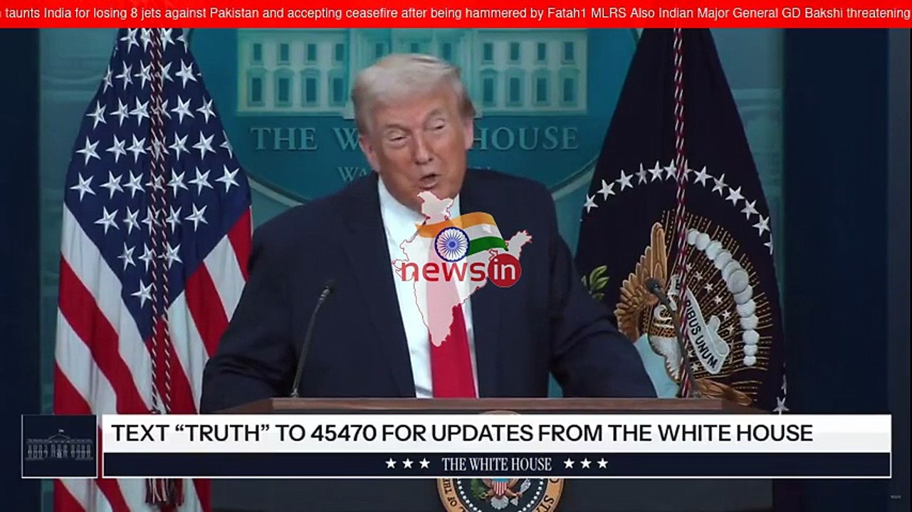 Meanwhile Trump again taunts India for losing 8 jets against... [Video]