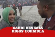 Cardi B revealed how Stefon Diggs thrives despite obstacles.