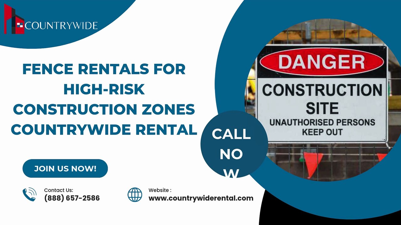 Fence Rentals for High-Risk Construction Zones  Countrywide Rental