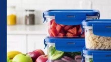 Freezer Storage Containers Set | Leakproof Twist Lid Meal Prep Containers