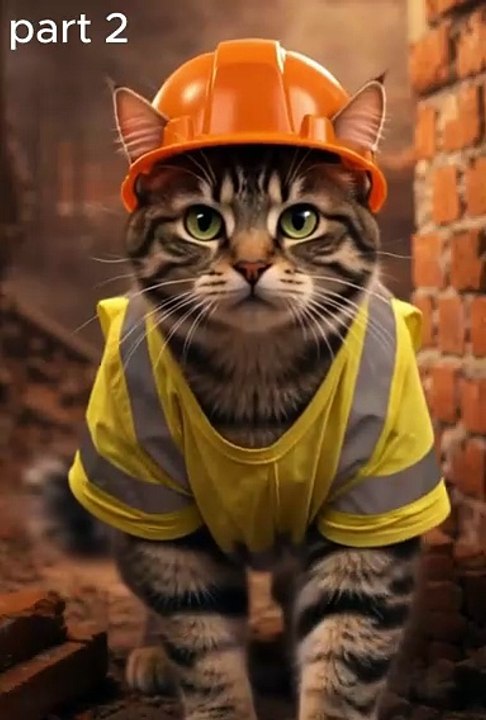 The Strongest Construction Worker Isn’t Human 😼💥