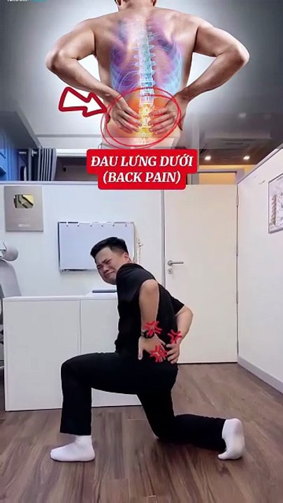 Reduce lower back pain symptoms with this exercise #vungocson #drson