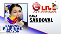 Panayam kay BI Spokesperson Dana Sandoval ukol sa pagsisiyasat sa mga pasilidad ng ahensiya