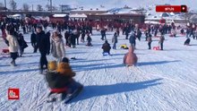 Bitlis'te kayak merkezine yoğun ilgi